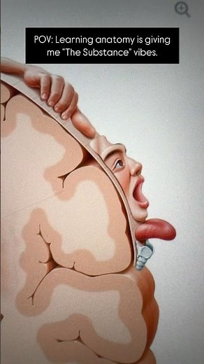 When learning anatomy is giving “The Substance” vibes