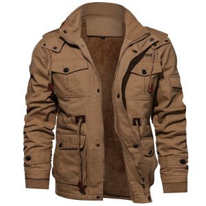 [Hot Item] Factory Wholesale Mens Jacket Winter Fleece Jackets Warm Thicken Outerwear Plus Size Jacket