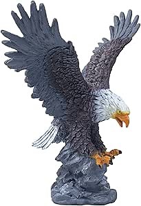 Eagle Flag Pole Topper, Eagle for Flag Pole Top, Bald Eagle Flag Topper, Durable Resin Construction, Flying Design & Hand-Painted
