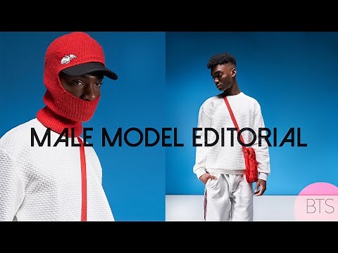 Male Model Fashion Editorial Photoshoot Behind the Scenes