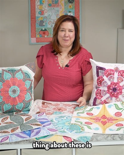 New this year! In The Hoop Pillow Covers 😍 They can also double as wall hangings or tiled quilts! Who sees a design that they like?? Part of our current sale! Visit our website for more details... | Designs by JuJu