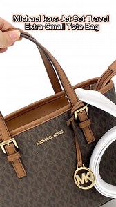 Compact yet practical, the Michael Kors Jet Set tote bag is the ideal daily companion. It had logo-print canvas and a polished charm that makes a luxe statement! Buy now! | The Bag House Philippines