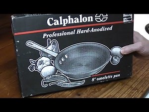 Unboxing Calphalon Professional Hard Anodized Omelette Pan and Egg Test
