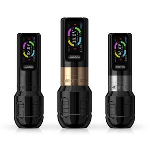 [Hot Item] Ambition Zetton Wholesale Professional Wireless Tattoo Pen Machine with Color Screen