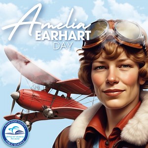 Amelia Earhart made history as the first woman to fly solo across the Atlantic Ocean. On #AmeliaEarhartDay, we celebrate her legacy and the inspiration she continues to provide our students through her groundbreaking achievements. | Miami-Dade County Public Schools