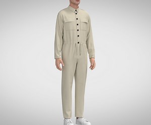 ArtStation - Men Jumpsuit, Marvelous Designer, Clo3D  fbx, obj | Resources