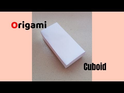 How to make an Origami Paper Cuboid | Easy DIY