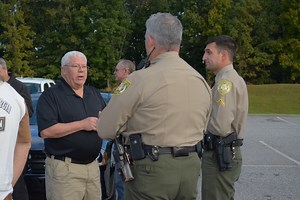 Lanier Technical College holds "active shooter" evacuation drill at Forsyth Campus.