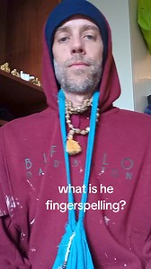 What is being finger spelled in this post? | Thomas Boyce Clark