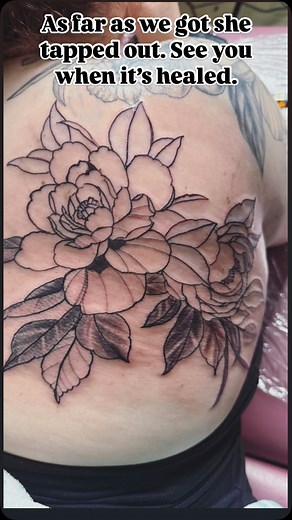Flower Tattoo. #tattooartist #tattoos #tattoo #tatt #tattooart #tatts #sd #socal #blackandgreytattoo #blackandgreytattooartist #flowers #flowertattoo #3rlshading #9rlliner #exotattoomachine #dynamicblackink | Wreckless Tattoos