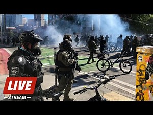 LIVE - Seattle Police Declare Riot After Protesters Set Fire to Construction Site