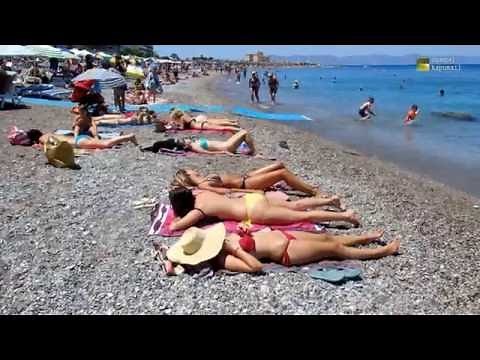 Rhodes city Beach Greece June 2016