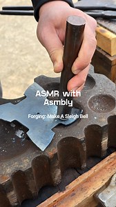 Hot steel, steady hands, and that perfect ringing finish. A sleigh bell made from scratch is the winter ASMR you didn’t know you needed. Pull up a chair, this one’s satisfying. #winterasmr #asmr #makers | Asmbly Makerspace