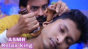 4.8K views · 143 reactions | Asmr kansu tool and wooden tool head with body massage by relax king Ear massage,neck crack asmr by biswajit barber | Home ASMR clinic | Facebook