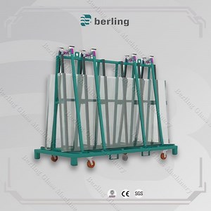 [Hot Item] Custom Size Glass a-Frame Rack for Jumbo Glass Sheets Steel Storage Trolley