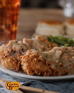 This holiday season, try our Country Fried Turkey. Hand-breaded, country-fried, gravy-topped & limited-time-only. | Cracker Barrel Old Country Store