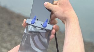 Aquapac Waterproof Phone Case, Small, Grey, Lanyard, iPhone and Android, Made in The UK, Hiking, Mountain Biking, Running Accessory, Floating, 5 Year Warranty. IPX8 Certified to 30 ft deep.