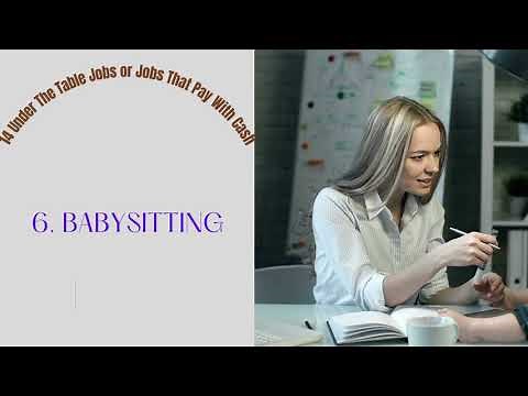 14 Under The Table Jobs or Jobs That Pay With Cash