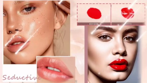 DEROL Lip Plumper Set,Natural Lip Plumper and Lip Care Serum,Lip Enhancer for Fuller,6Pcs Matte Liquid Lipstick Makeup Set, Matte liquid Long-Lasting Wear Non-Stick Cup Not Fade Waterproof Lip Gloss