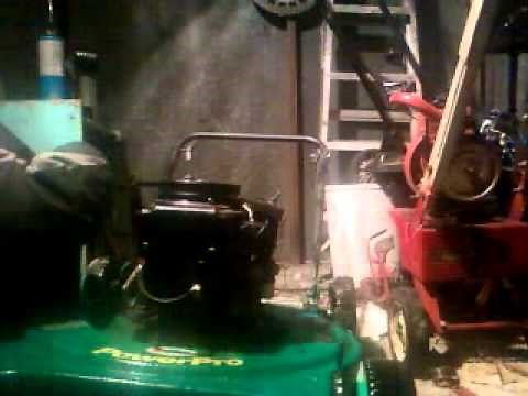 changing the oil in the tecumseh mower