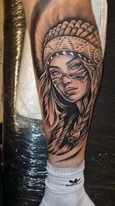 Native woman ! Custom tattoo!! The ink flow | The ink flow