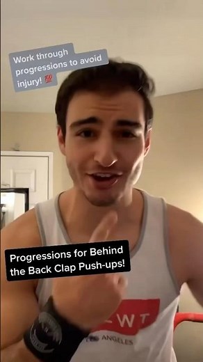 Behind the back clap push-up tutorial! Progressions and tips 💪🏼 #pushups #tutorial