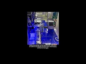 Optical bonding touch LCD manufacturing process