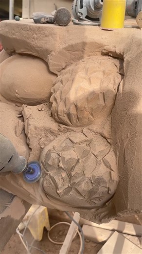 Using the dremel 8220 today to create pine cones from stone for the coronation park sculpture. Tags🏷️#handmade #visityorkshire #shoplocal #supportsmallbiz #makers #artwork #artlover #artcollective #sheffield #southyorkshire #instaart #sculpturepark #woodland #gallery #stonecarving #madeinthepeakdistrict#TravelGram #EcoFriendly #SustainableLiving #SmallBiz #ShopSmall #ShopLocal#sharemydremel #dremel_uk | Andrew Vickers Art - stoneface