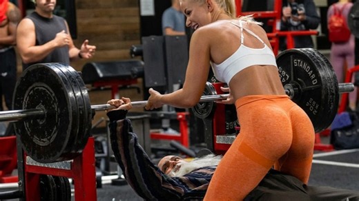 She laughed at the old man - then she saw him deadlift 405 pounds