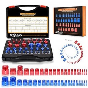 Thread Checker - 44 PCS Nut and Bolt Thread Checker with Loop Line Bolt Size and Thread Gauge (21 Metric and 23 Inch) Specially Suitable for Size Check on Tricky and Narrow Area