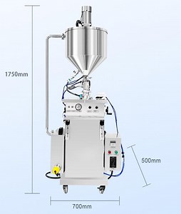 [Hot Item] Pneumatic Piston Heated Filling Machine Semi-Automatic Cream Balm Shampoo Filling Machine