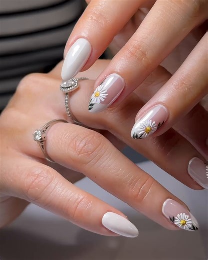 1K views | Created by @paiwaloves using Crystal Nails art gels Every flower is a soul blossoming in nature Follow @crystalnails4u #daisynails #chromenailart #chromenails #glazeddonutnails #flowernailart #flowernail #floralnails #summernails #longnails #naturalnails #nailartist #nailartjunkie #nailartideas #gelmanicure #gelnailart #nails #nailsnailsnails | Crystal Nails UK | Facebook