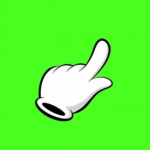 POINTING FINGER GREEN SCREEN