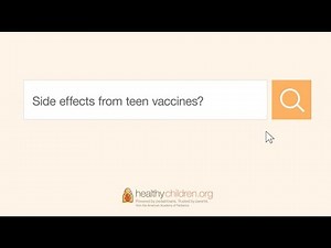 Mythbuster Immunization FAQ | Side effects from teen vaccines?