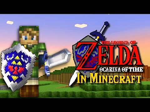 Zelda Ocarina of Time in Minecraft is AMAZING | Adventure map + Custom Texture Pack