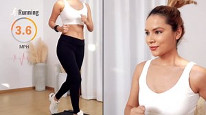 ANCHEER Under Desk Treadmill, 300 lb Capacity Walking Pad Treadmill with Remote Control&APP& LCD Touchscreen, Installation-Free Jogging Running Machine for Home Office Silver