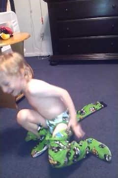 HowTo: put on pajamas for bedtime, kids. Maddox explaining how to get ready for bed