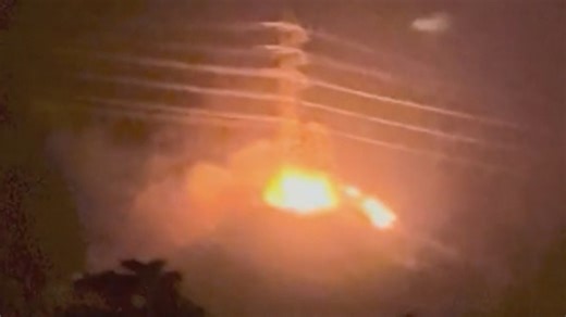 Doorbell camera captures early moments of California's Eaton Fire