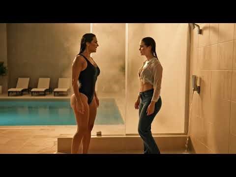 seduced by her lesbian boss in the pool