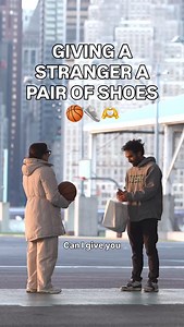 Giving a kind stranger a pair of basketball shoes ❤️ | Stephania Ergemlidze