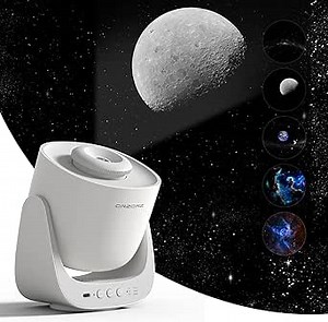 Star Projector Galaxy Light,Galaxy Projector for Bedroom Adults,Home Planetatium Night Light Projector for Kids Ceiling,Room Decor,Space Night Light with Solar System Constellation Moon(Orzorz)