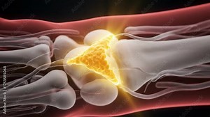 Wrist Anatomy Graphic Bone Structure Tendons Joint Pain Osteoarthritis Anatomy Medical Explanation for Hand Injury Pain