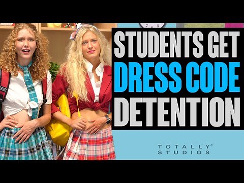 GIRLS get DETENTION for DRESS CODE, do the Students get SUSPENDED? Surprise Ending. Totally Studios