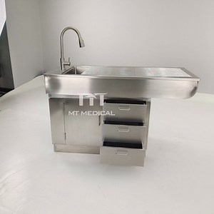 [Hot Item] Cat Dog Animal Veterinary Clinic Equipment Stainless Steel Clinic Exam Treatment Table Veterinary Dental Table