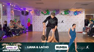 2.6K views · 28 reactions | RUMBA PRO-AM SHOWCASE- LIANA & LACHO  Congratulations to our sensational pro-am dance couple, Liana and Lacho, for delivering a mesmerizing Rumba Showcase at the Spring Gala!  Your commitment and hard work shine through every step, captivating the audience and leaving us in awe. Bravo!  #ImageBallroom #ProAmDance #RumbaShowcase #SpringGalaSuccess | Image Ballroom Dance Academy | Facebook