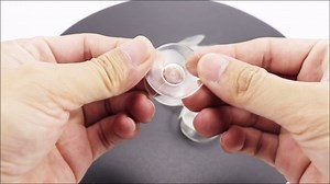 10PCS Double Sided Suction Cups - Heavy Duty Clear Silicone Sucker Pads (30mm) for Glass Mirrors Bathroom Aquarium Smooth Surfaces