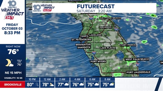 LIVE RADAR 🌧️ Showers and storms are set to move into the Tampa Bay area this afternoon. | 10 Tampa Bay