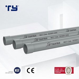 [Hot Item] PVC Plastic Soil & Vent Waste Drainage Tube Pipe DIN Standard Tianyan