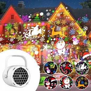 [Hot Item] Shuangyuan IP20 Outdoor LED Christmas Gift Snowflake Projector Lights