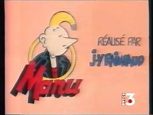 Manu Manu (Manu) è una serie d'animazione del 1990 realizzata da Jean-Yves Raimbaud. Manu è una serie televisiva animata francese, basata sui fumetti del fumettista Frank Margerin. Ha debuttato nel 1990 e parlava di un adolescente di nome Manu e di situazioni della sua vita, con il resto della sua famiglia e il suo amico Robert. È stato prodotto dallo studio di animazione francese Jingle e dalla rete francese La Cinq e SGGC GROUPE VDM. Personaggi e doppiatori Personaggio Doppiatore francese Dopp